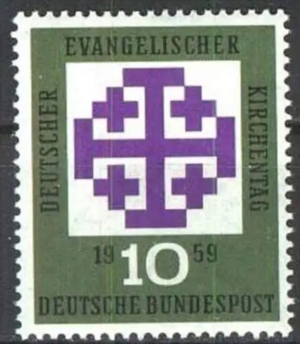 DEUTSCHLAND 1959 Mi-Nr. 314 ** MNH