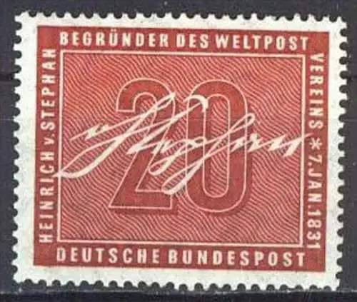 DEUTSCHLAND 1956 Mi-Nr. 227 ** MNH