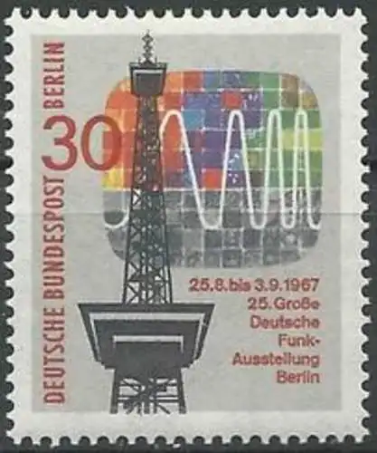 BERLIN 1967 Mi-Nr. 309 ** MNH
