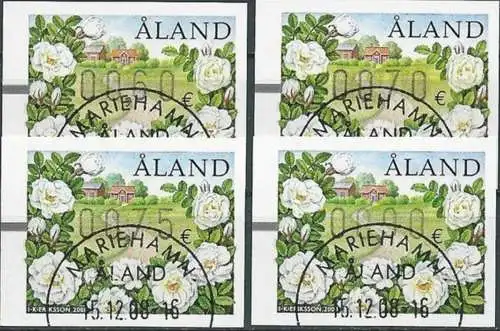 ALAND 2008 Mi-Nr. ATM 19 Satz Automatenmarken o used - aus Abo