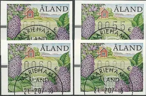 ALAND 2006 Mi-Nr. ATM 17 Satz Automatenmarken o used - aus Abo