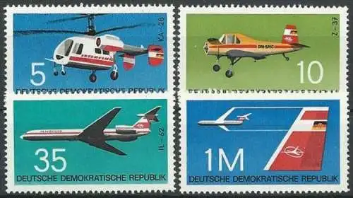 DDR 1972 Mi-Nr. 1749/52 ** MNH