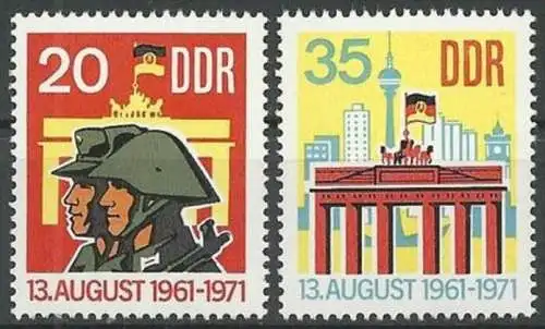 DDR 1971 Mi-Nr. 1691/92 ** MNH