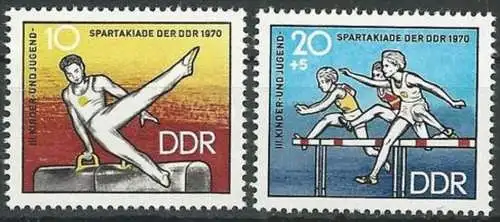 DDR 1970 Mi-Nr. 1594/95 ** MNH