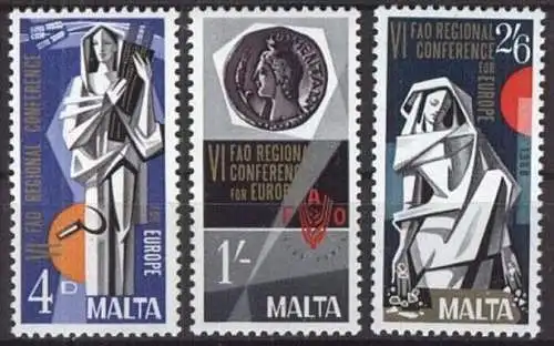 MALTA 1968 Mi-Nr. 383/85 ** MNH