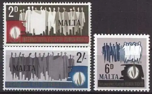 MALTA 1968 Mi-Nr. 370/72 ** MNH