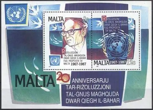 MALTA 1987 Mi-Nr. Block 10 ** MNH