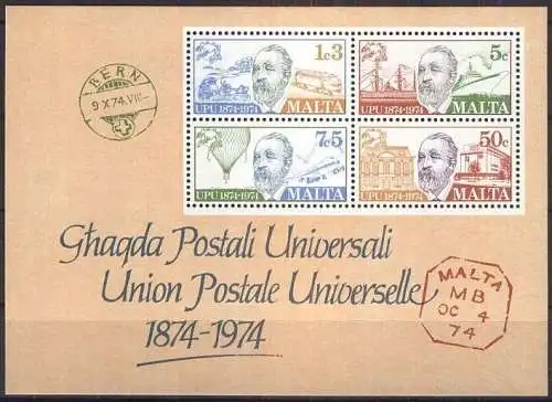 MALTA 1974 Mi-Nr. Block 4 ** MNH