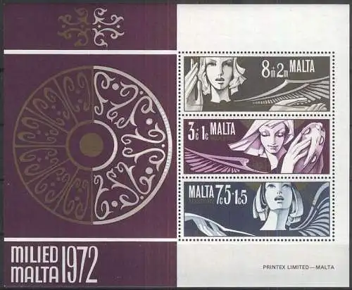 MALTA 1972 Mi-Nr. Block 2 ** MNH