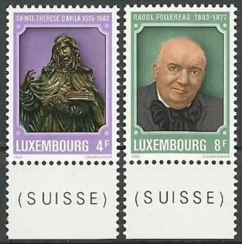 LUXEMBURG 1982 Mi-Nr. 1054/55 ** MNH