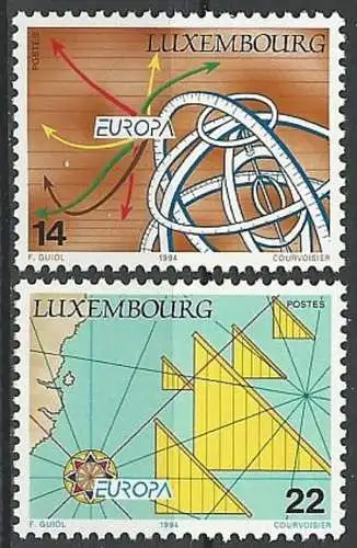 LUXEMBURG 1994 Mi-Nr. 1340/41 ** MNH