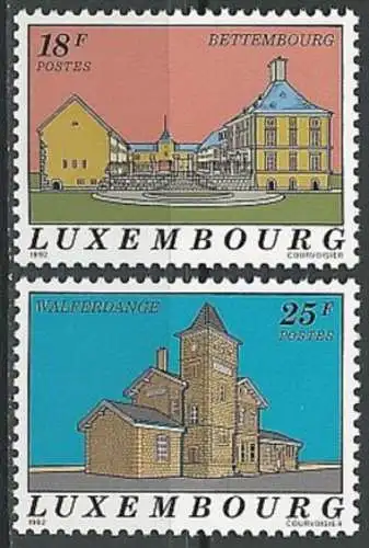 LUXEMBURG 1992 Mi-Nr. 1291/92 ** MNH