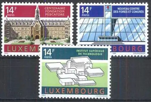 LUXEMBURG 1992 Mi-Nr. 1288/90 ** MNH