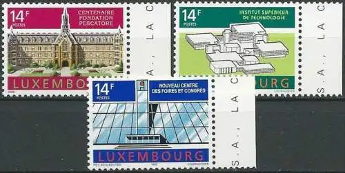 LUXEMBURG 1992 Mi-Nr. 1288/90 ** MNH