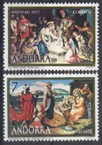 SPAN. ANDORRA 1975 Mi-Nr. 99/00 ** MNH