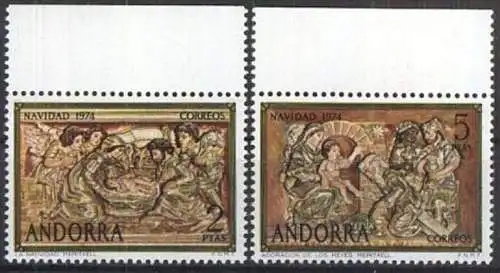 SPAN. ANDORRA 1974 Mi-Nr. 93/94 ** MNH