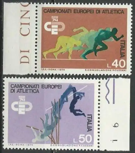 ITALIEN 1974 Mi-Nr. 1453/54 ** MNH