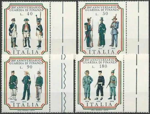 ITALIEN 1974 Mi-Nr. 1447/50 ** MNH