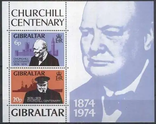 GIBRALTAR 1974 Mi-Nr. Block 1 ** MNH