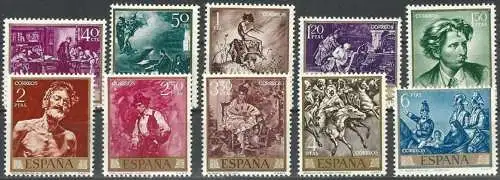 SPANIEN 1968 Mi-Nr. 1740/49 ** MNH