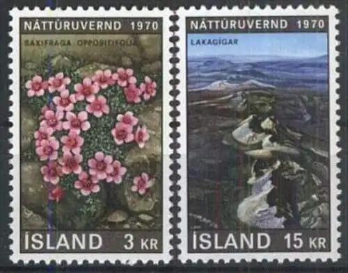 ISLAND 1970 Mi-Nr. 447/48 ** MNH
