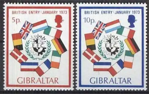 GIBRALTAR 1973 Mi-Nr. 297/98 ** MNH