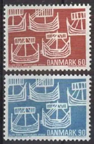 DÄNEMARK 1969 Mi-Nr. 475/76 ** MNH