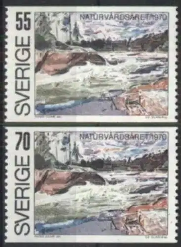 SCHWEDEN 1970 Mi-Nr. 674/75 ** MNH