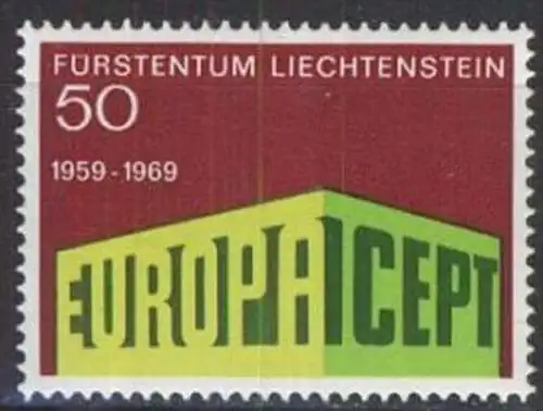 LIECHTENSTEIN 1969 Mi-Nr. 507 ** MNH - CEPT