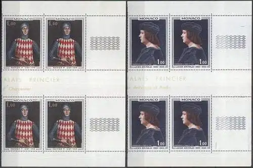 MONACO 1967 Mi-Nr. 876/77 Viererblock ** MNH