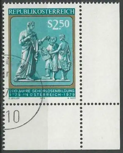 ÖSTERREICH 1979 Mi-Nr. 1606 Eckrand o used - aus Abo