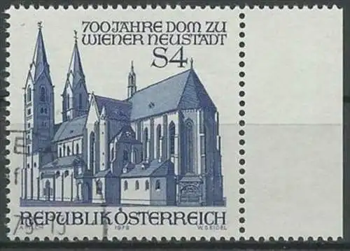 ÖSTERREICH 1979 Mi-Nr. 1605 o used - aus Abo
