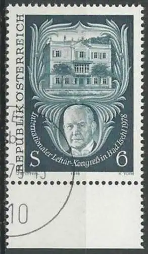ÖSTERREICH 1978 Mi-Nr. 1578 o used - aus Abo
