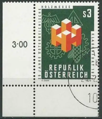 ÖSTERREICH 1976 Mi-Nr. 1517 Eckrand o used - aus Abo