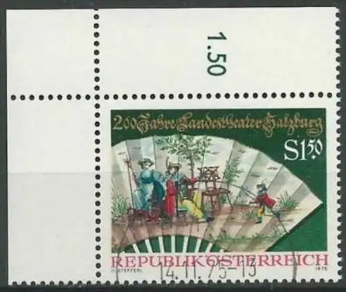 ÖSTERREICH 1975 Mi-Nr. 1498 Eckrand o used - aus Abo
