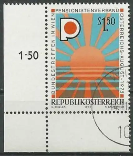 ÖSTERREICH 1975 Mi-Nr. 1490 Eckrand o used - aus Abo