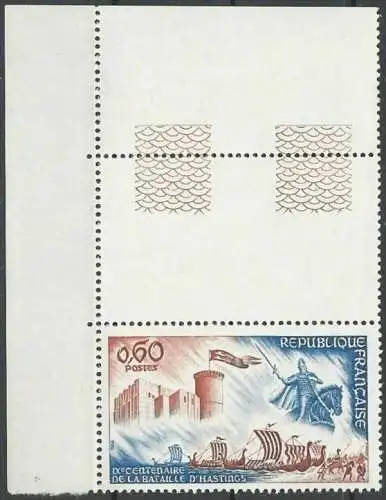 FRANKREICH 1966 Mi-Nr. 1549 Leerfeld ** MNH