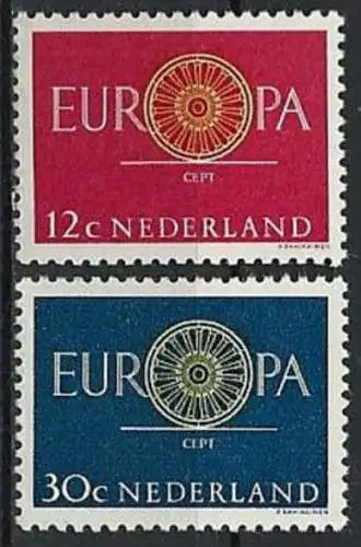 NIEDERLANDE 1960 Mi-Nr. 753/54 ** MNH - CEPT