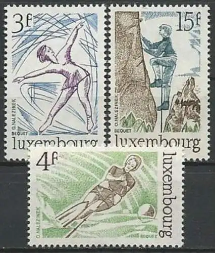 LUXEMBURG 1975 Mi-Nr. 911/13 ** MNH