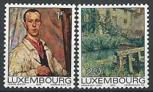 LUXEMBURG 1975 Mi-Nr. 906/07 ** MNH