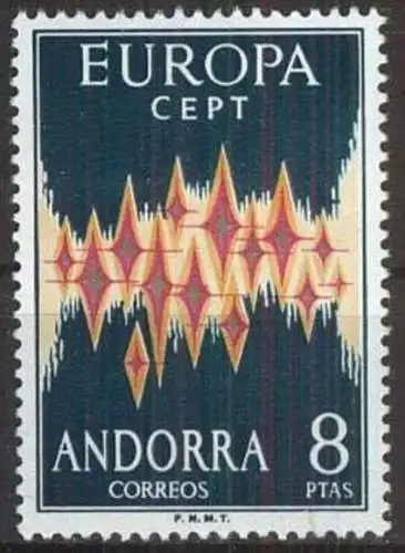 SPAN. ANDORRA 1972 Mi-Nr. 71 ** MNH