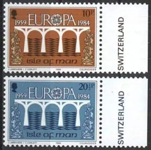 ISLE OF MAN 1984 Mi-Nr 261/62 ** MNH - CEPT