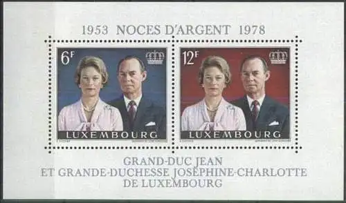 LUXEMBURG 1978 Mi-Nr. Block 11 ** MNH