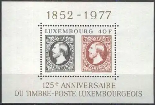 LUXEMBURG 1977 Mi-Nr. Block 10 ** MNH