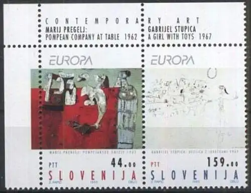 SLOWENIEN 1993 Mi-Nr. 48/49 ** MNH - CEPT