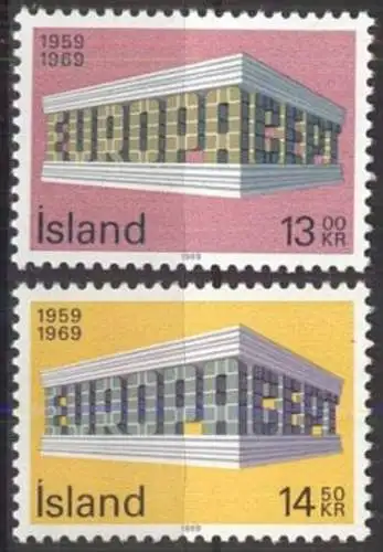 ISLAND 1969 Mi-Nr. 428/29 ** MNH