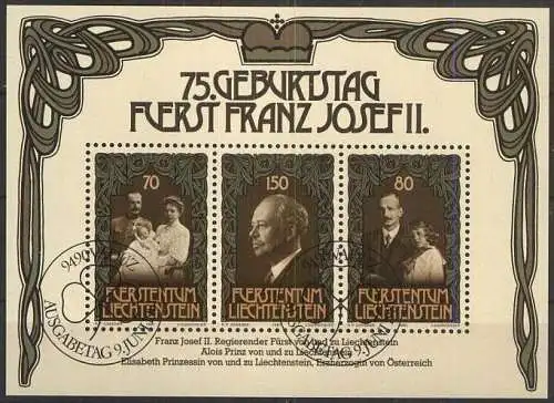 LIECHTENSTEIN 1981 Mi-Nr. Block 11 o used