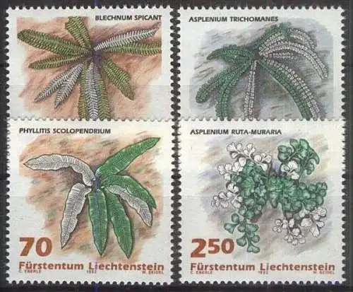 LIECHTENSTEIN 1992 Mi-Nr. 1045/48 ** MNH