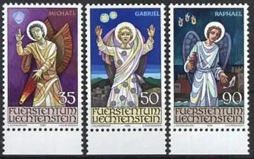 LIECHTENSTEIN 1986 Mi-Nr. 910/12 ** MNH