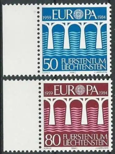 LIECHTENSTEIN 1984 Mi-Nr. 837/38 ** MNH